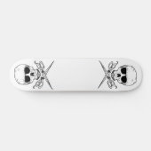 schedel- en kruisscharen, persoonlijk skateboard (Horizontaal)