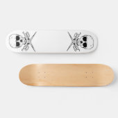 schedel- en kruisscharen, persoonlijk skateboard (Horizontaal)
