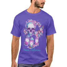 Schedel en motten Halloween