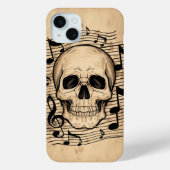 Schedel en Noten Case-Mate iPhone Case (Achterkant)