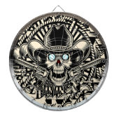 Schedel en PISTOLEN Dartbord (Voorkant)