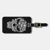 Schedel en Pistolen en messen Producten Bagagelabel (Voorkant horizontaal)