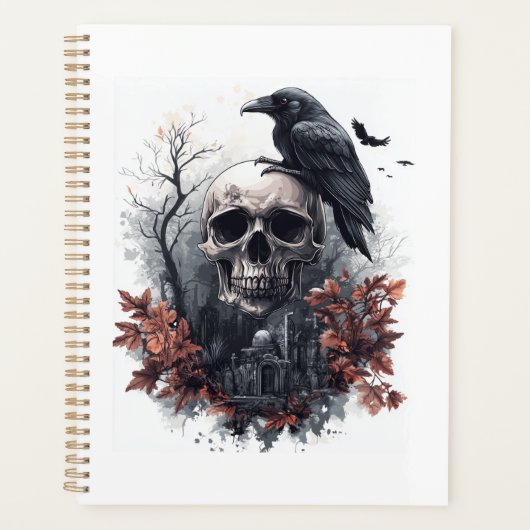 Schedel- en ravenprofetie planner (Voorkant)