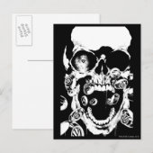 schedel en ringen briefkaart (Voorkant / Achterkant)