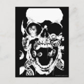 schedel en ringen briefkaart (Voorkant)