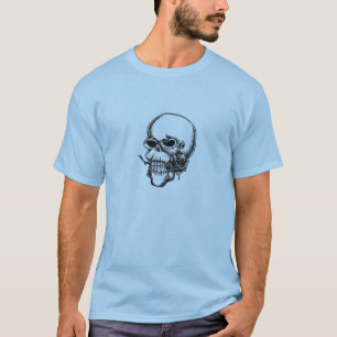 schedel en roos 2 t-shirt