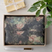 schedel en rozen decoupage papier (Geschenk)