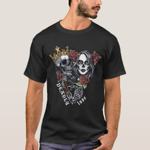 schedel en rozen, dodelijke liefde, StreetWear T-shirt