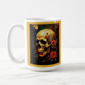 Schedel en rozen koffiemok (Links)