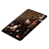  schedel en Rozen Magnet Magneet (Linkerzijde)