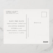 Schedel en Rozen Save the Date Aankondiging (Achterkant)
