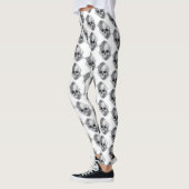 Schedel en Rozen Schets Leggings (Links)