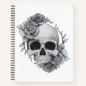 Schedel en Rozen Schets Notitieboek (Voorkant)
