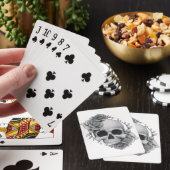 Schedel en Rozen Schets Pokerkaarten (Insitu)