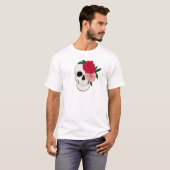 Schedel en Rozen T-shirt (Voorkant volledig)