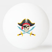 Schedel en sabels pingpongbal (Achterkant)