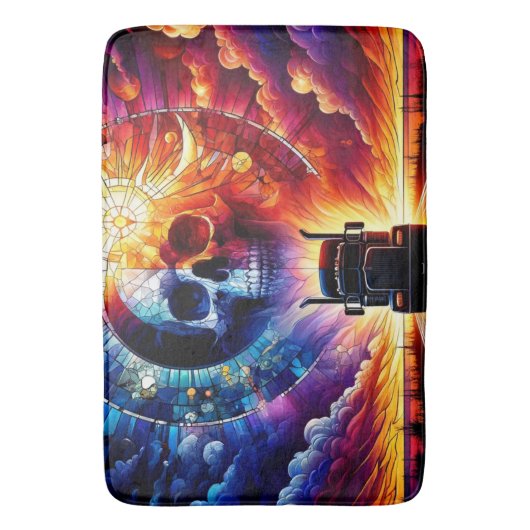 Schedel en Semi Badmat (Voorkant Verticaal)