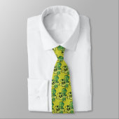 Schedel en shamrocks, stropdas (Gebonden)