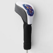 Schedel en Slang Duel Golfheadcover (Schuin)