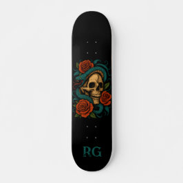 Schedel en Slang met Monogram Persoonlijk Skateboard