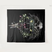 Schedel en slang wandkleed (Voorkant (horizontaal))