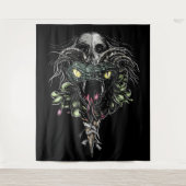 Schedel en slang wandkleed (Voorkant)