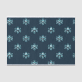 Schedel en Sneeuwvlok Kerst Weefsel Papier