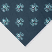 Schedel en Sneeuwvlok Kerst Weefsel Papier (Detail)