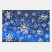 Schedel en Sneeuwvlok Wrapping Cadeaupapier (Voorkant)