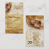 SCHEDEL EN TANDEN, TANDHEELKUNDIGE KLINIEK, MONOGR VISITEKAARTJE (Voorkant / Achterkant)