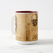 SCHEDEL EN TANDEN, TANDHEELKUNDIGE KLINIEK, TANDAR TWEEKLEURIGE KOFFIEMOK (Voorkant links)