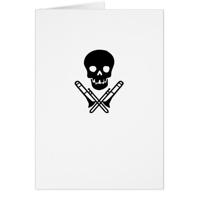 schedel en trombonen (Voorkant)