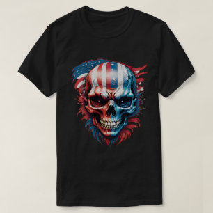 Schedel en vlag nr 1 t-shirt