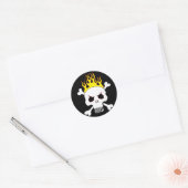 Schedel en vlammen stickers (Envelop)