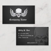 schedel en vleugels visitekaartje (Voorkant / Achterkant)