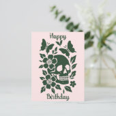 Schedel en Vlinders Briefkaart (Staand voorkant)