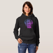 Schedel en Vogel Ingewikkeld Ontwerp Hoodie (Voorkant volledig)