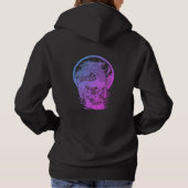 Schedel en Vogel Ingewikkeld Ontwerp Hoodie (Achterkant)