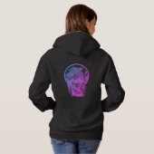 Schedel en Vogel Ingewikkeld Ontwerp Hoodie (Achterkant volledig)