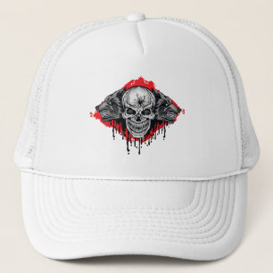 Schedel en weerwolven trucker pet