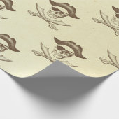  schedel en zwaarden Piraat Cadeaupapier (Hoek)