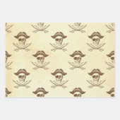 schedel en zwaarden Piraat Inpakpapier Vel (Voorkant)