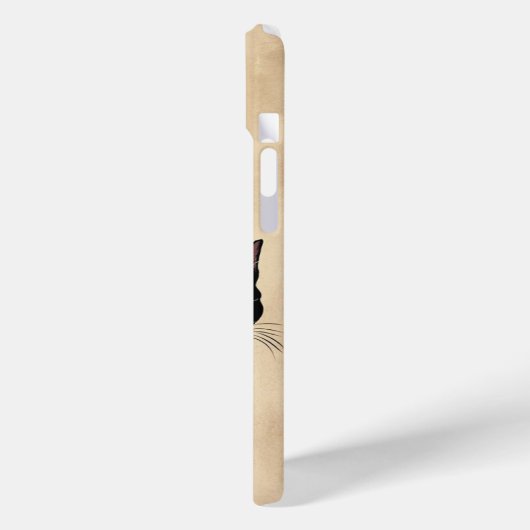 Schedel en zwarte kat Case-Mate iPhone case (Achterkant / Links)