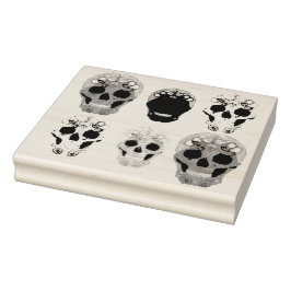 Schedel Explosie Rubberstempel