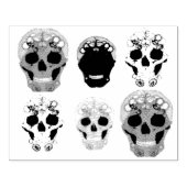 Schedel Explosie Rubberstempel (Afrduk)