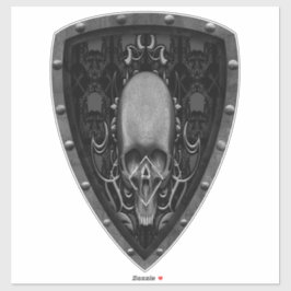 schedel Floral patroon Sticker