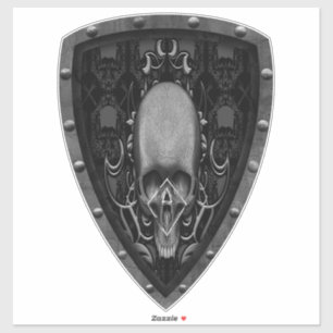 schedel Floral patroon Sticker