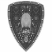 schedel Floral patroon Sticker (Voorkant)