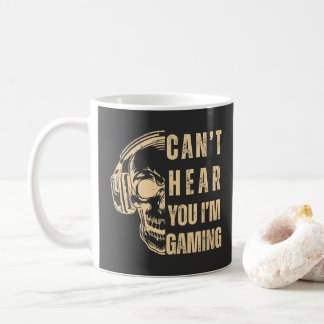 Schedel Gamer Kunst – Kan je niet horen Koffiemok