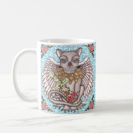 Schedel Gargouille Koffiemok (Links)